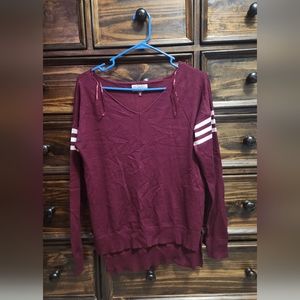Maroon long sleeve sweater